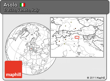 Blank Location Map of Asolo