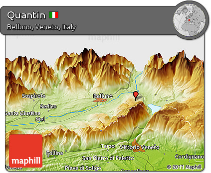 Physical Panoramic Map of Quantin