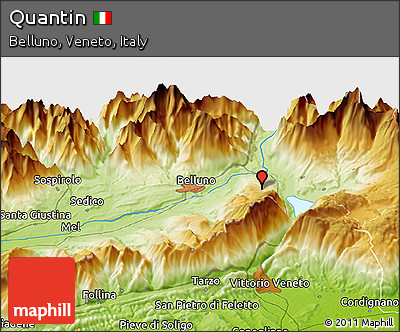 Physical Panoramic Map of Quantin