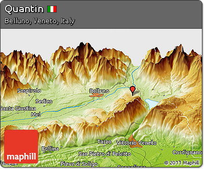 Physical Panoramic Map of Quantin