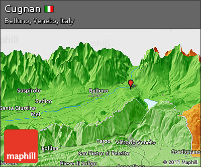 Political Panoramic Map of Cugnan
