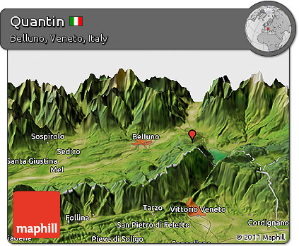 Satellite Panoramic Map of Quantin