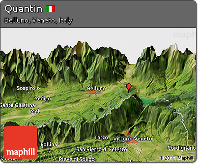 Satellite Panoramic Map of Quantin