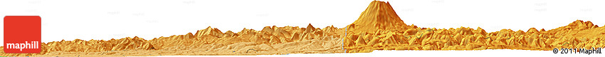 Political Horizon Map of the Area around 46° 1' 3" N, 122° 19' 29" W