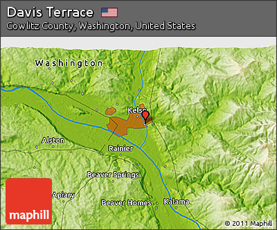Physical 3D Map of Davis Terrace