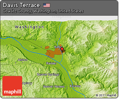 Physical 3D Map of Davis Terrace