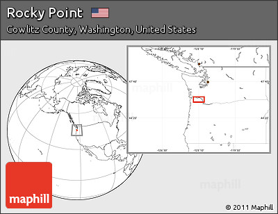 Blank Location Map of Rocky Point