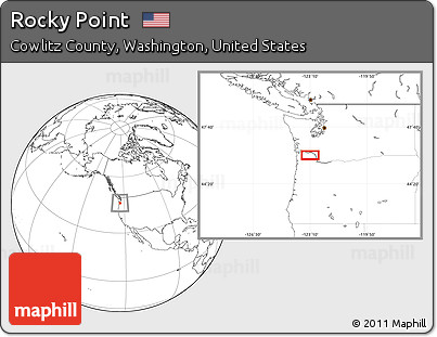 Blank Location Map of Rocky Point