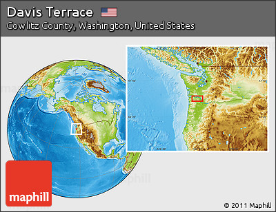 Physical Location Map of Davis Terrace