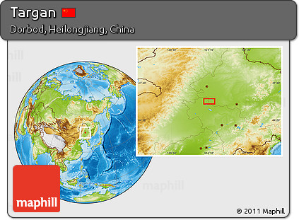 Physical Location Map of Targan
