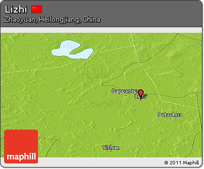 Physical Panoramic Map of Lizhi