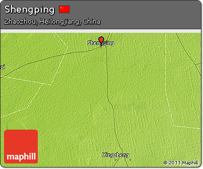 Physical 3D Map of Shengping