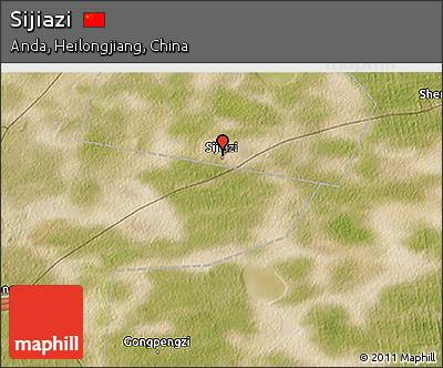 Satellite 3D Map of Sijiazi