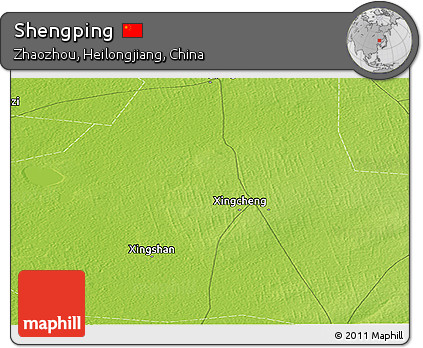 Physical Panoramic Map of Shengping