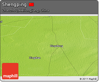 Physical Panoramic Map of Shengping