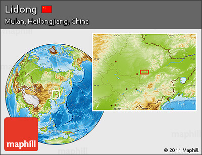 Physical Location Map of Lidong