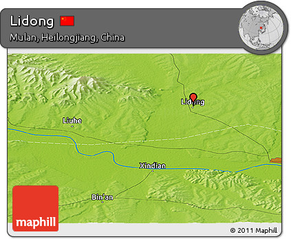 Physical Panoramic Map of Lidong