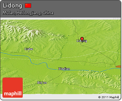 Physical Panoramic Map of Lidong