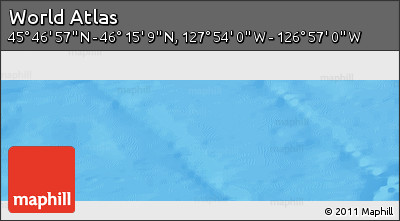 Physical Panoramic Map of the Area around 46° 1' 3" N, 127° 25' 30" W