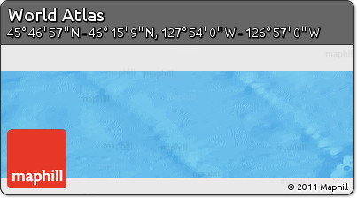 Physical Panoramic Map of the Area around 46° 1' 3" N, 127° 25' 30" W