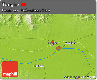 Physical 3D Map of Tonghe