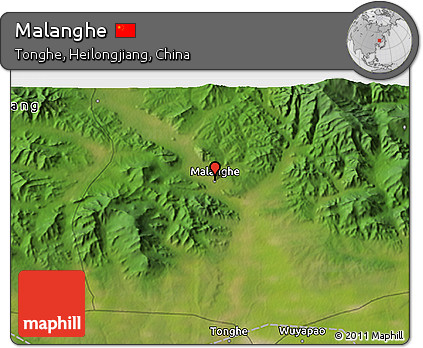 Satellite 3D Map of Malanghe