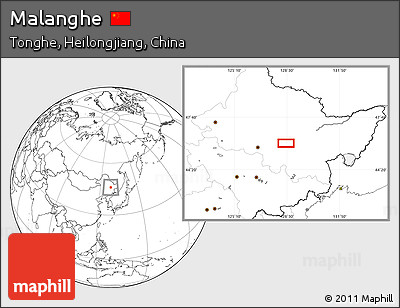 Blank Location Map of Malanghe