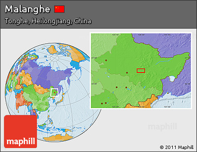 Political Location Map of Malanghe