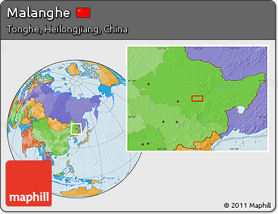 Political Location Map of Malanghe