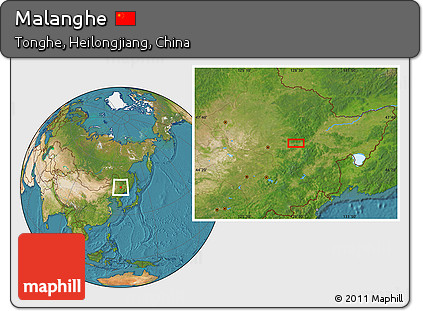 Satellite Location Map of Malanghe