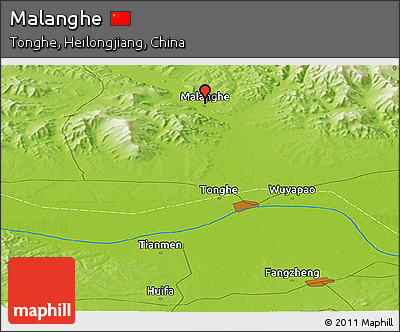 Physical Panoramic Map of Malanghe