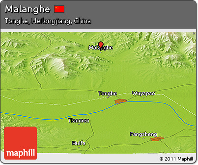 Physical Panoramic Map of Malanghe