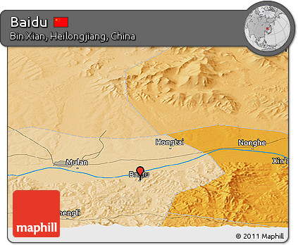 Political Panoramic Map of Baidu