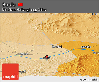 Political Panoramic Map of Baidu