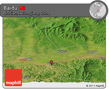 Satellite Panoramic Map of Baidu