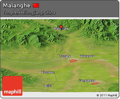 Satellite Panoramic Map of Malanghe