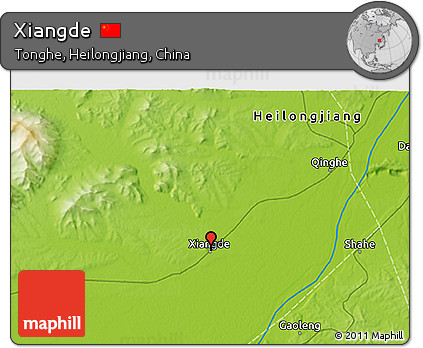 Physical 3D Map of Xiangde