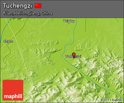 Physical 3D Map of Tuchengzi
