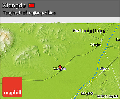 Physical 3D Map of Xiangde