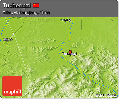 Physical 3D Map of Tuchengzi