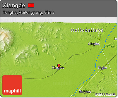 Physical 3D Map of Xiangde