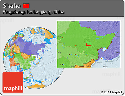 Political Location Map of Shahe