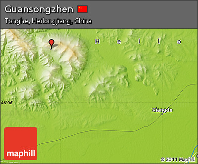 Physical Map of Guansongzhen