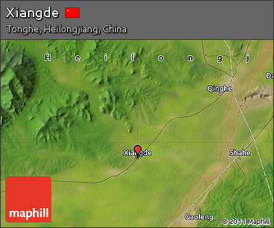 Satellite Map of Xiangde