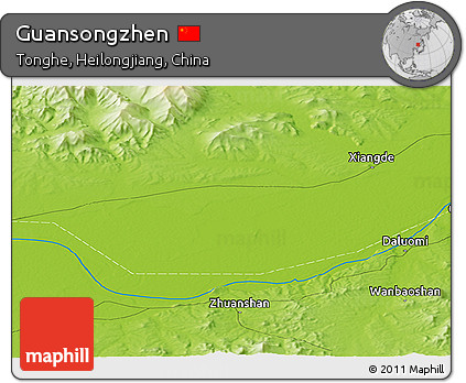 Physical Panoramic Map of Guansongzhen