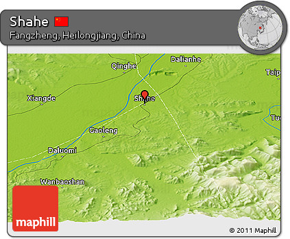 Physical Panoramic Map of Shahe