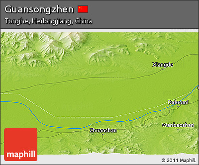 Physical Panoramic Map of Guansongzhen