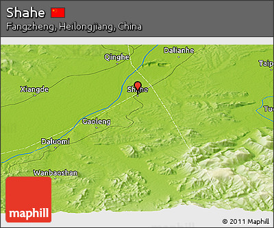 Physical Panoramic Map of Shahe
