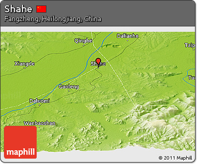 Physical Panoramic Map of Shahe