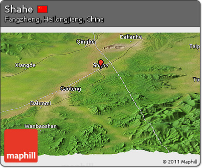 Satellite Panoramic Map of Shahe